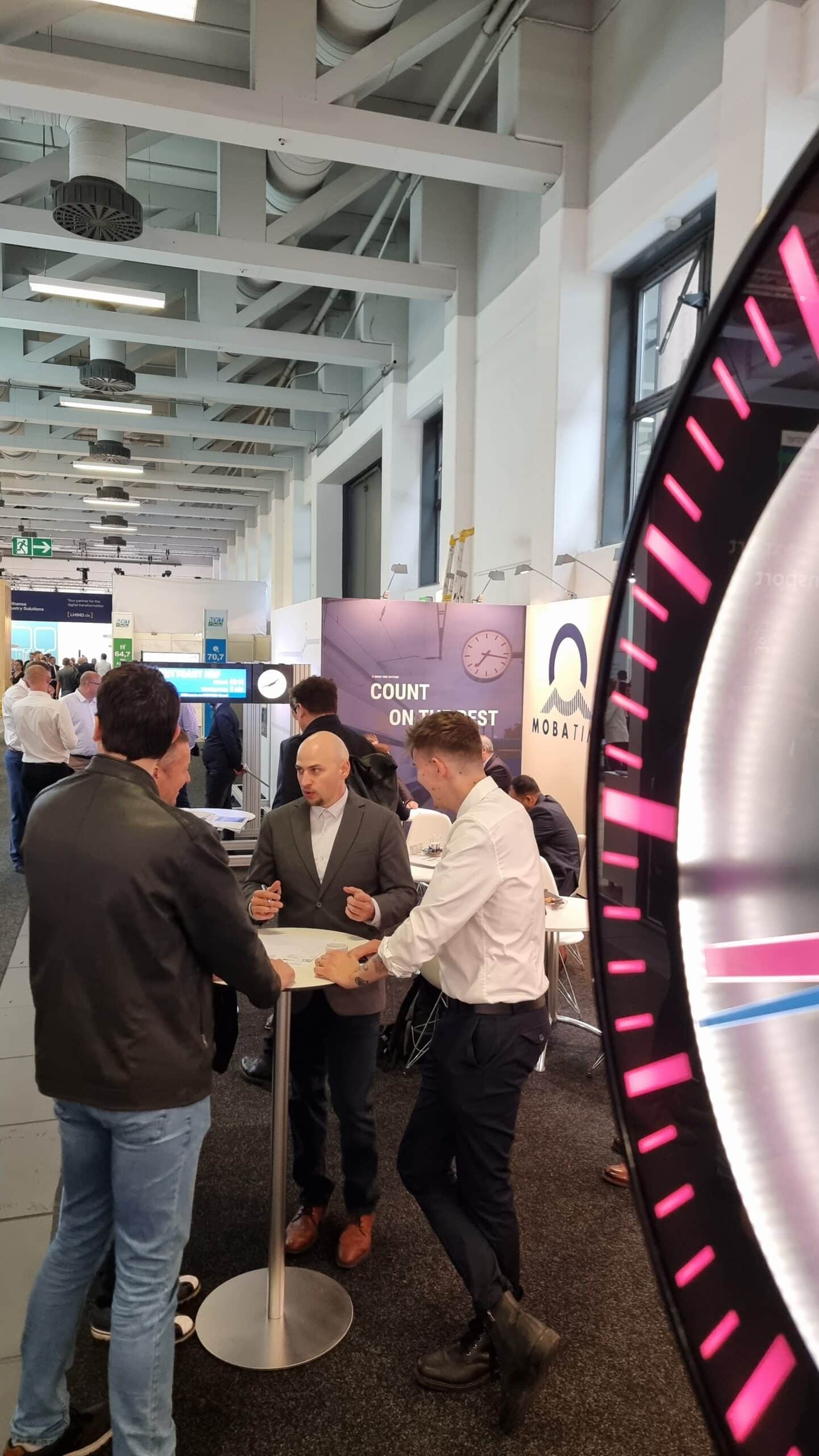 Mobatime Team Explaining Products In InnoTrans 2024