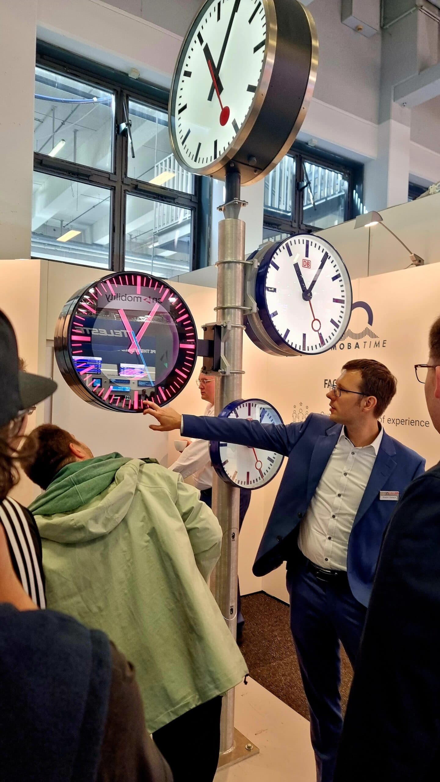 Mobatime Team Explaing Features In InnoTrans 2024