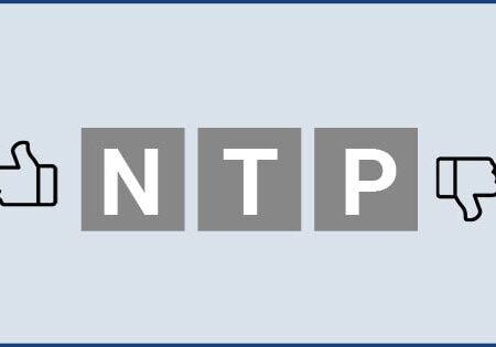 Text image listing the advantages and disadvantages of NTP
