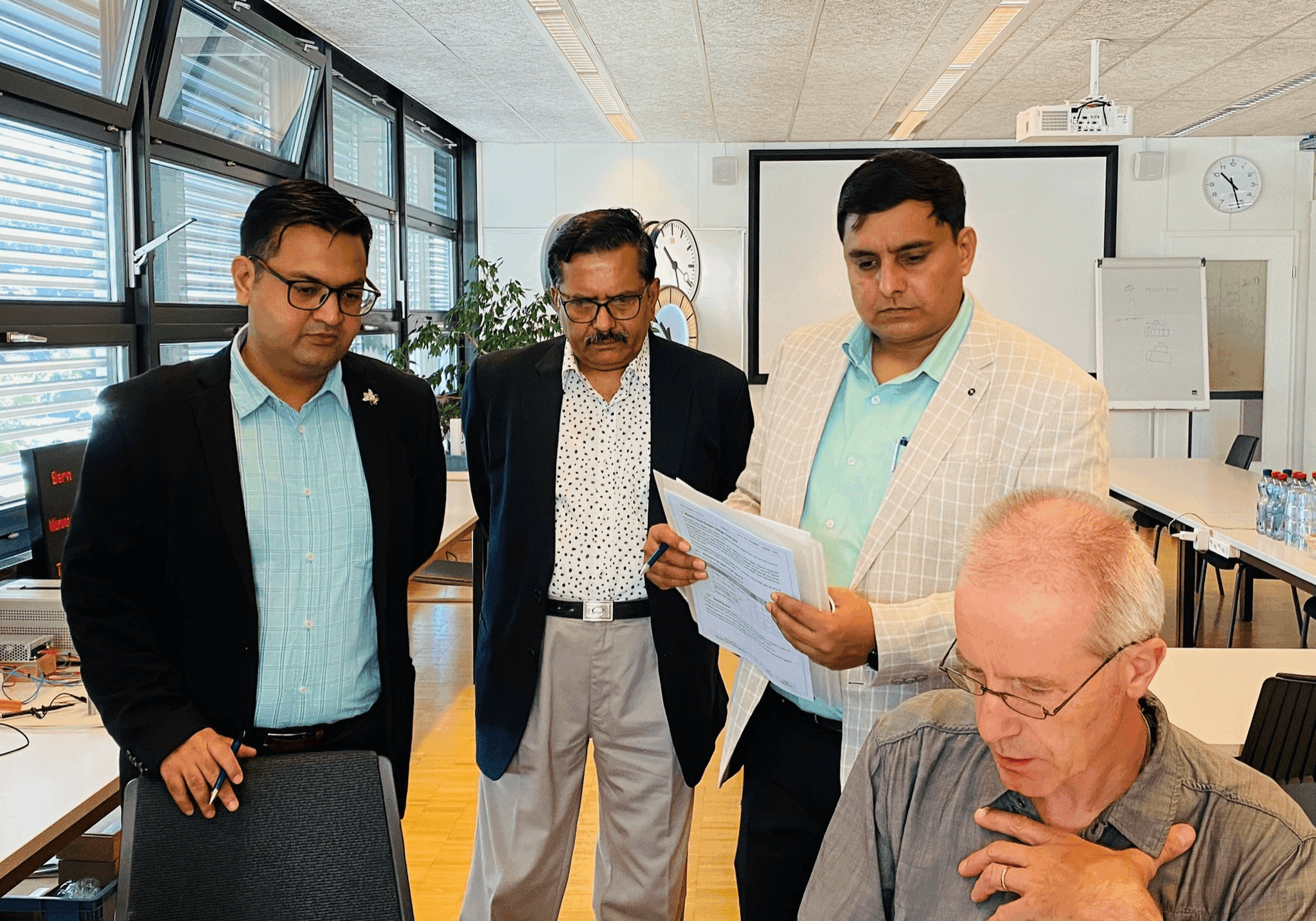 MOBATIME project team conducting Factory Acceptance Test (FAT) and First Article Inspection (FAI)