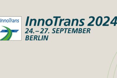 Logo InnoTrans 2024 sur fond beige