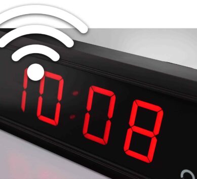 Horloge digitale d'intérieur ECO DC avec icône wifi