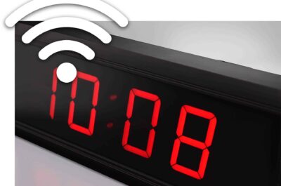 Horloge digitale d'intérieur ECO DC avec icône wifi