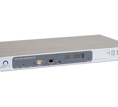 Mobatime dts4806-3 NTP Masterclock vista lateral pantalla Impulsos polarizados DCF mobaline seriel telegram