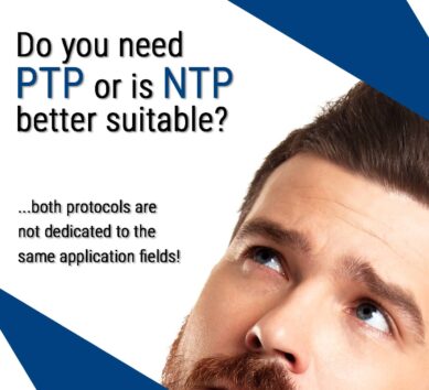 Do you need PTP or is NTP better suitable?
